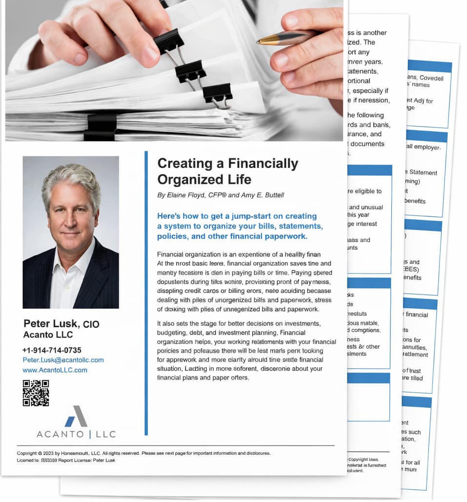 Creating a Financially Organized Life